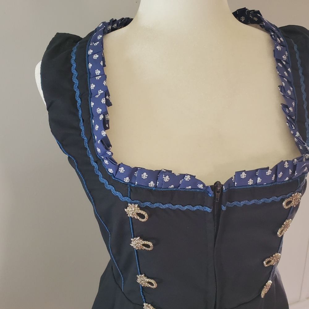 1800 Century Vibes A Lined Corset Flared Dress - Picture 6 of 8